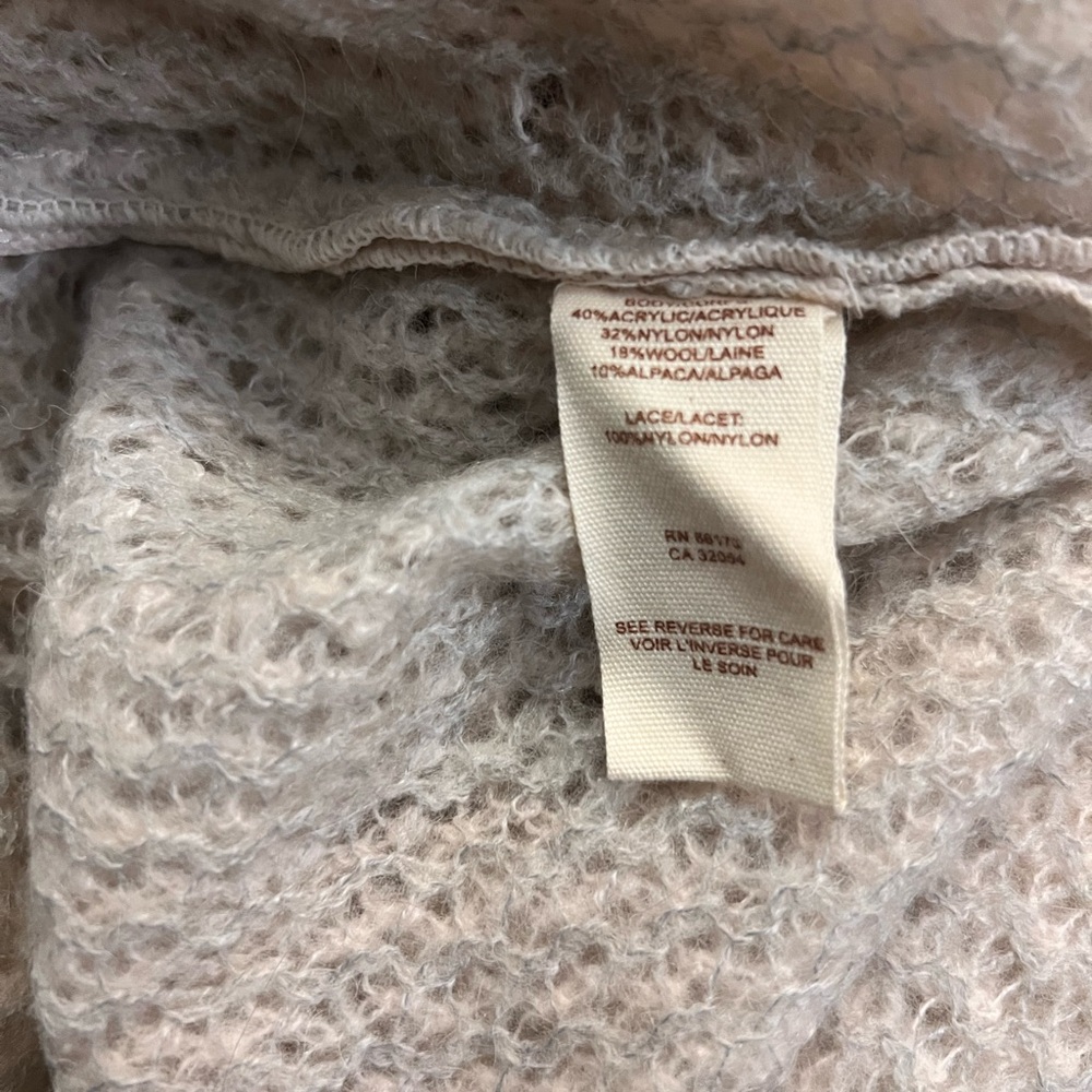 Free People Cream and Gray Cardigan - Picture 3 of 4